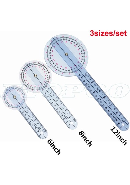 Resim Olarak 6 Adet/takım 5 Adet 3 Adet/takım Açıölçer Çok Cetvel Omurga Parmak Gonyometresi Açı Tıbbi Omurga Cetvel 180/360 Derece Ölçme Aracı (Yurt Dışından)
