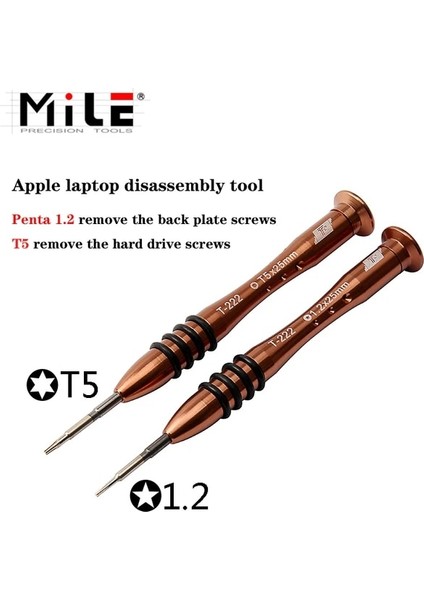 T5 ve Torx1.2 Mıle 1 Adet Manyetik Hassas Tornavida P2 P5 Pentalobe 1.5 Çapraz Y0.6 IPHONE11PROMAX Xs Xr Açık Sökmeye Onarım Araçları (Yurt Dışından)