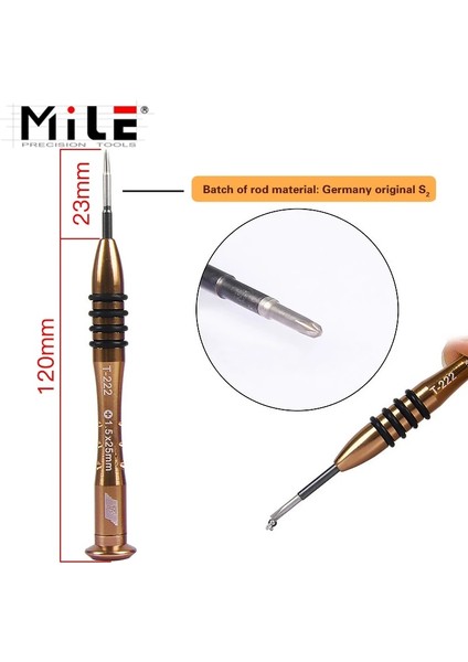 T5 ve Torx1.2 Mıle 1 Adet Manyetik Hassas Tornavida P2 P5 Pentalobe 1.5 Çapraz Y0.6 IPHONE11PROMAX Xs Xr Açık Sökmeye Onarım Araçları (Yurt Dışından)