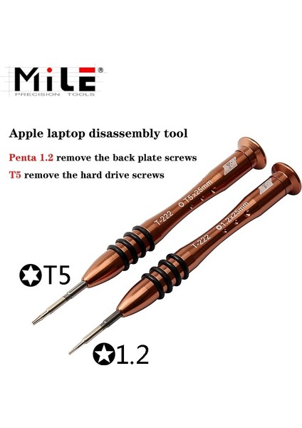 T5 ve Torx1.2 Mıle 1 Adet Manyetik Hassas Tornavida P2 P5 Pentalobe 1.5 Çapraz Y0.6 IPHONE11PROMAX Xs Xr Açık Sökmeye Onarım Araçları (Yurt Dışından)