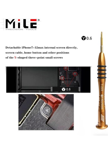 T5 ve Torx1.2 Mıle 1 Adet Manyetik Hassas Tornavida P2 P5 Pentalobe 1.5 Çapraz Y0.6 IPHONE11PROMAX Xs Xr Açık Sökmeye Onarım Araçları (Yurt Dışından)