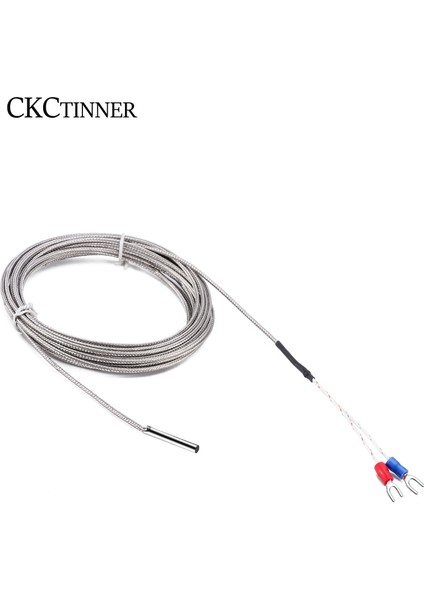 K Tipi 1 M Termokupl Diş Tipi K 1/2/3/4/5m Prob Tipi Korumalı Örgü Tel Termokupl Sıcaklık Sensörü Sıcaklık Kontrol Cihazı Için (Yurt Dışından)