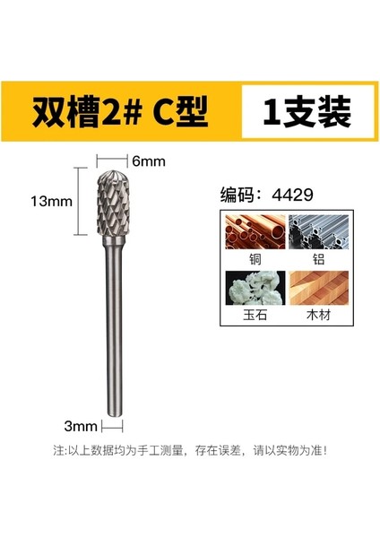 Xzz3 4429 Tungsten Çelik Taşlama Kafası 3 mm Tungsten Karbür Çapak Setleri Mini Matkap Elmas Burs Malzeme Tungstenio Dremel Aksesuarları Cnc (Yurt Dışından)