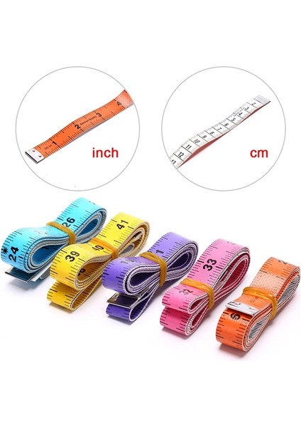 D 1 Adet 60IN 1.5m Vücut Ölçüm Cetveli Dikiş Terzi Mezura Mini Yumuşak Düz Cetvel Santimetre Metre Dikiş Ölçüm Bandı (Yurt Dışından) fiyatları