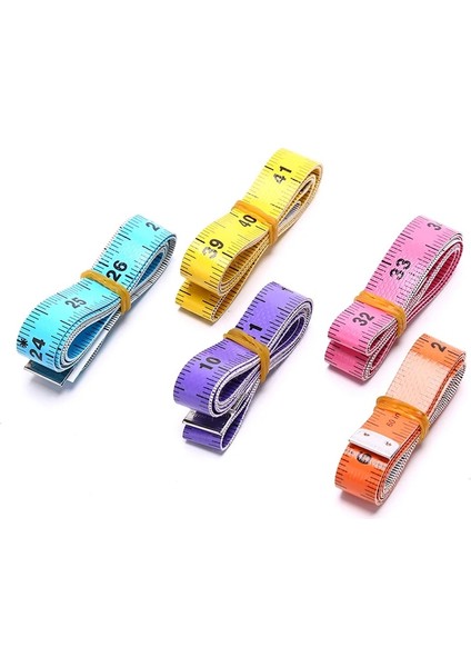 D 1 Adet 60IN 1.5m Vücut Ölçüm Cetveli Dikiş Terzi Mezura Mini Yumuşak Düz Cetvel Santimetre Metre Dikiş Ölçüm Bandı (Yurt Dışından) fırsatları
