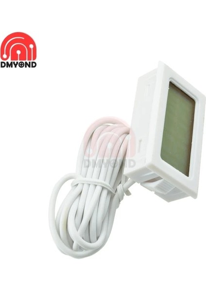 Beyaz 2 M Prob Probu Buzdolabı Dondurucu Termometre Sensörü Fy-10 Akvaryum Buzdolabı Kitchen Bar Kullanımı Için Mini Dijital LCD Termometre Termograf (Yurt Dışından)