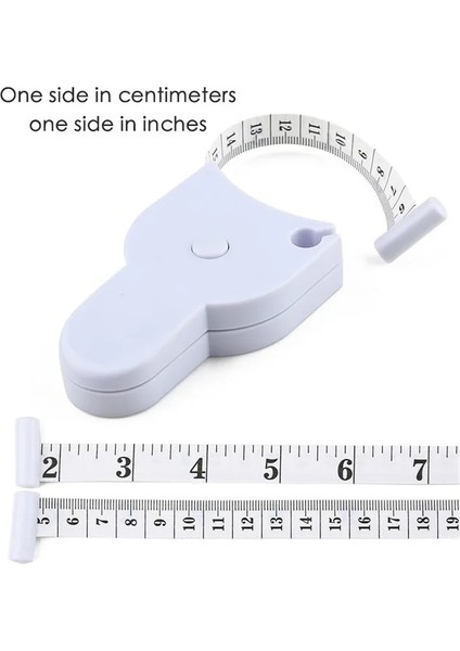 Stil 2 1.5m Vücut Ölçme Cetveli Bant Santimetre Mezura Dikiş Araçları Dikiş Terzi Bandı Bel Cetvel Inç Rulo Bant Vücut Ölçer Aracı (Yurt Dışından)