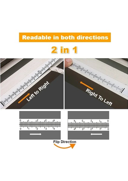 1.5 M Ağaç Işleme Paslanmaz Çelik Gönye Parça Bant Cetvel Tedbir Kendinden Yapışkanlı Metrik Ölçeği Cetvel Genişliği 12.5mm Dıy Araçları (Yurt Dışından)