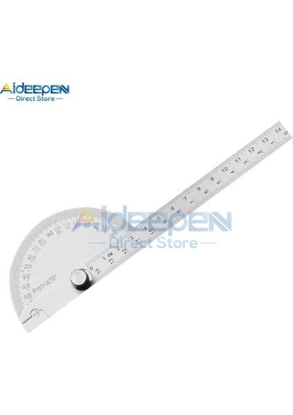 14 cm 180 Derece Iletki Metal Açı Bulucu Gonyometre Açı Cetvel Paslanmaz Çelik Ağaç Işleme Araçları Döner Ölçüm Cetveli 100/150 (Yurt Dışından)