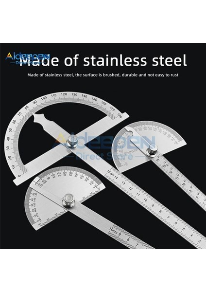 14 cm 180 Derece Iletki Metal Açı Bulucu Gonyometre Açı Cetvel Paslanmaz Çelik Ağaç Işleme Araçları Döner Ölçüm Cetveli 100/150 (Yurt Dışından) fiyatları
