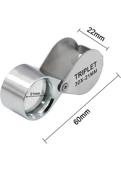Gümüş 30X 10X-30X Takı Elmas Takı Büyüteç Büyüteç Aracı Göz Büyüteç Büyüteç Ekipmanları Üçlü Kuyumcular Gözlük Camı (Yurt Dışından) indirimleri