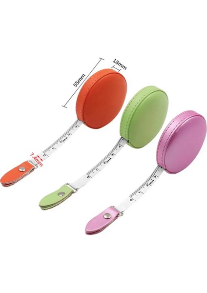 Pembe 150 cm Taşınabilir Bant Ölçüm Geri Çekilebilir Cetvel Çocuk Yükseklik Cetvel Bant Yükseklik Ölçümü Için Üç Boyutlu Giyim (Yurt Dışından) modelleri