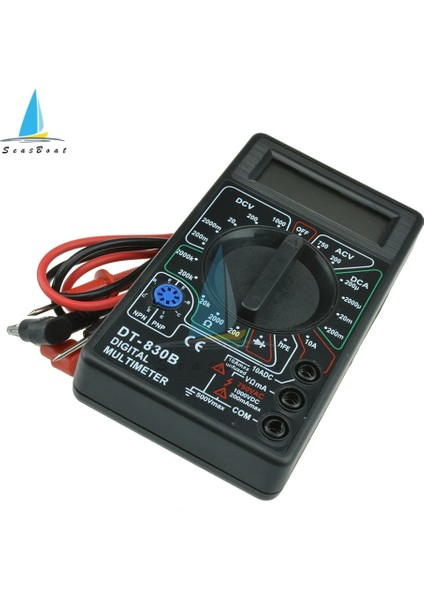 Siyah DT-830B LCD Dijital Multimetre Ac Dc 750 1000 V Voltmetre Ampermetre Ohm Test Cihazı Metre Dijital Multimetre (Yurt Dışından) indirimleri