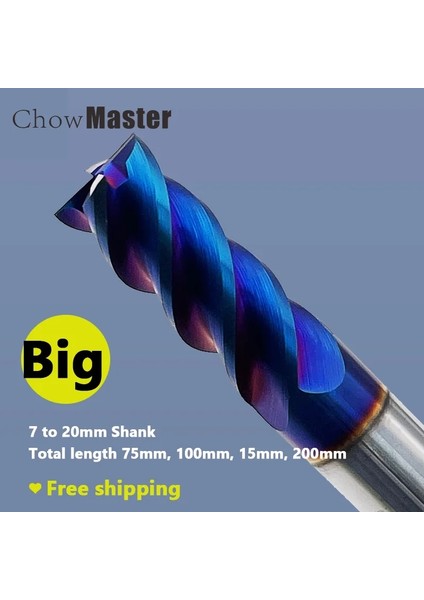 2.5X7.5X4X50 Karbür Freze Kesicisi HRC65 4 Flüt Frezeler 1 ~ 20 mm Shank Metal Anahtar Koltuk Tungsten Çelik Cnc Makinesi Kesme Aletleri Frezeler (Yurt Dışından)
