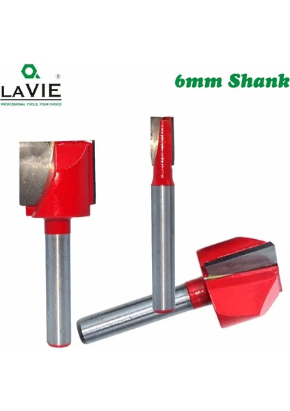 6X15.9MM Lavıe 6mm Shank Ahşap Temizleme Alt Bit Düz Yönlendirici Bit Temiz Freze Kesicisi Ağaç Işleme Uçları Güç Makinesi MC06030 (Yurt Dışından)