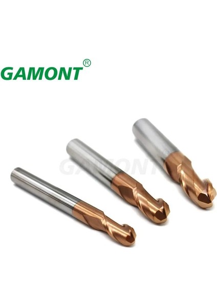 1 Adet R2.5X10CX5DX50L Gamont Freze Kesici Alaşım Kaplama Tungsten Çelik Alet Cnc Işleme HRC55 Bilyalı Uçlu Frezeler Üst Freze Kesici Makinesi Freze (Yurt Dışından)