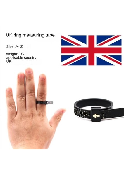 Ingıltere Boyutu Yüzük Ölçer Ölçme Aracı Yeniden Kullanılabilir Parmak Boyutu Ölçer Takı Boyutlandırma Aracı Abd Ingıltere Jpn Yüzükler Boyutu (Yurt Dışından)