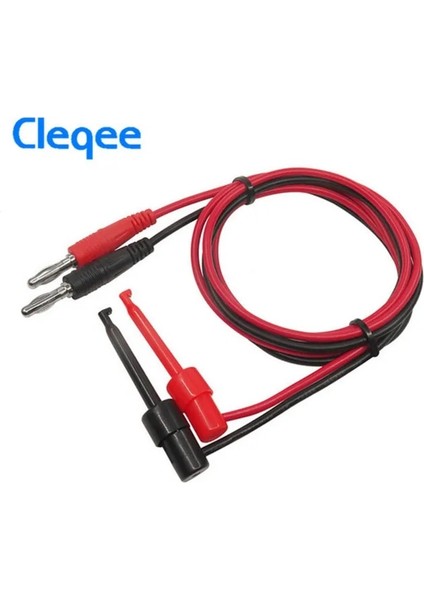 2 Adet Cleqee P1039 1 Takım 4mm Muz Fiş Testi Kanca Klip Test Ucu Kiti Kablo Mayitr Imax B6 Multimetre Elektronik Test Araçları (Yurt Dışından)