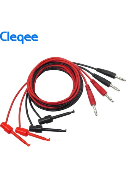 2 Adet Cleqee P1039 1 Takım 4mm Muz Fiş Testi Kanca Klip Test Ucu Kiti Kablo Mayitr Imax B6 Multimetre Elektronik Test Araçları (Yurt Dışından)
