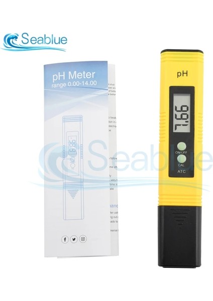 2 Tuşlu Ph Kırmızı Dijital LCD Ph Ölçer Kalem Test Cihazı Doğruluğu 0.1 Akvaryum Havuz Suyu Şarap Otomatik Kalibrasyon Su Kalitesi Saflık Test Aracı (Yurt Dışından)