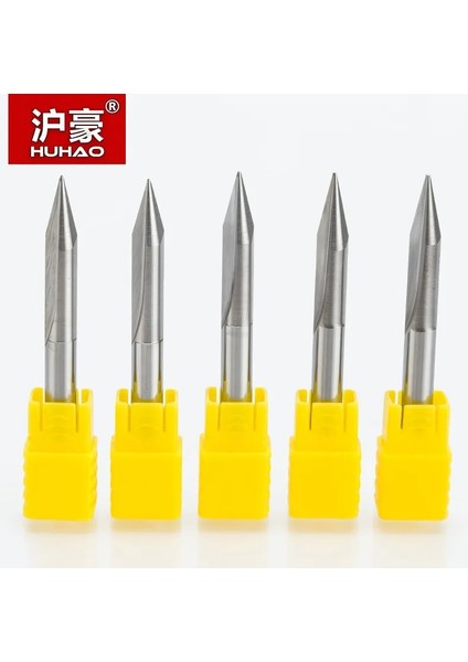 5491 Huhao 1 Pc 6mm 2 Flüt Düz Gravür Uçları Derin Kesici Ahşap Cnc Oyma V Tipi Uçları Oyma Tezgahları 50MM End Mill (Yurt Dışından)
