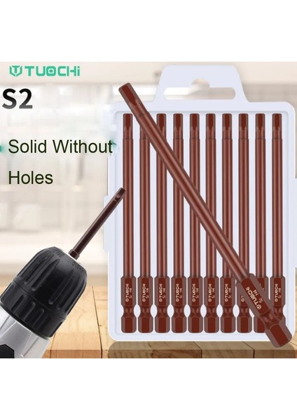 H4X100MM 1/4 Inç Hex Shank Deliksiz Tornavida Seti Güvenlik Kurcalamaya Dayanıklı Manyetik Matkap Ucu Tornavida Uçları Altıgen Başlı El Aletleri (Yurt Dışından)