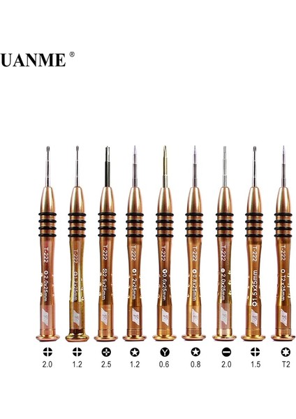 T2 Uanme T-222 1 Adet Hassas Tornavida Profesyonel Onarım Açılış Aracı Cep Tablet Telefon Pc (Yurt Dışından) fiyatları