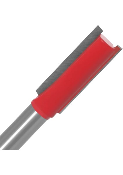 A-02 1/4 "6mm Shank Düz Bit Tungsten Karbür Tek, Çift Flüt Yönlendirici Bit Ahşap Freze Kesicisi Ahşap Sondaj Ağaç Işleme Araçları (Yurt Dışından)