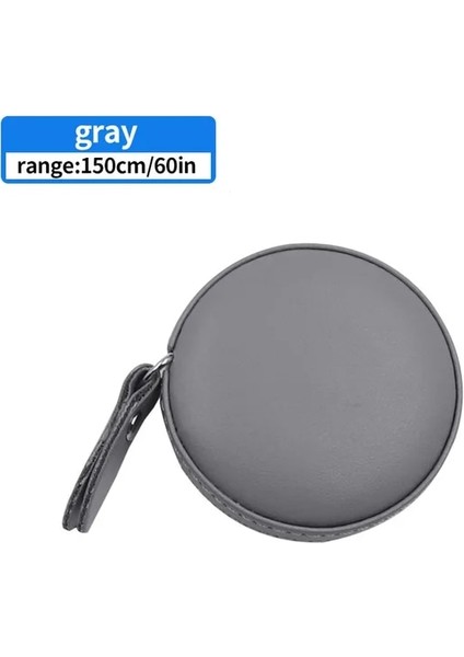 Gri 150 cm 60 "taşınabilir Geri Çekilebilir Cetvel Mezura Yükseklik Çocuk Cetvel Santimetre Inç Rulo Bant Tedbirler (Yurt Dışından)