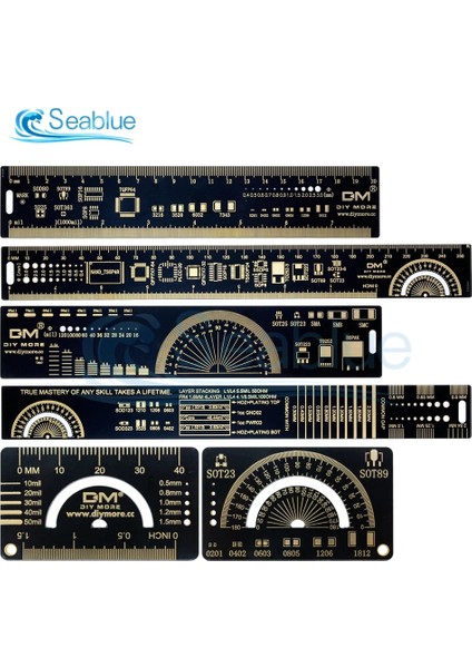 15CM 4cm 15CM 20CM 25CM Pcb Cetvel Çok Fonksiyonlu Ölçüm Aracı Direnç Kapasitör Çip Diyot Transistör Elektronik Mühendisleri Için (Yurt Dışından) fiyatları