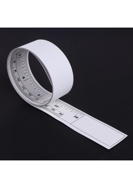 Beyaz 45 cm Kendinden Yapışkanlı Metrik Şerit Metre Vinil Gümüş Cetveller Dikiş Makinesi Etiketi (Yurt Dışından) fırsatları