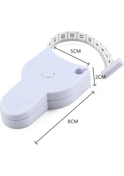 Çift Taraflı cm Otomatik Teleskopik Mezura Vücut Ölçme Bandı Santimetre Bantları Vücut Ölçer Tedbir Metrik Bantlar Dikiş Cetvel Araçları (Yurt Dışından) fırsatları