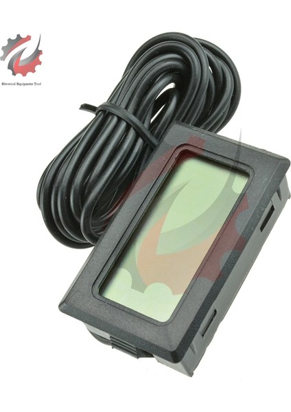 Tpm-10 Siyah 2 M Mini LCD Dijital Termometre Higrometre Termostat Kapalı Uygun Sıcaklık Sensörü Nem Ölçer Ölçer Aletleri Probu (Yurt Dışından)