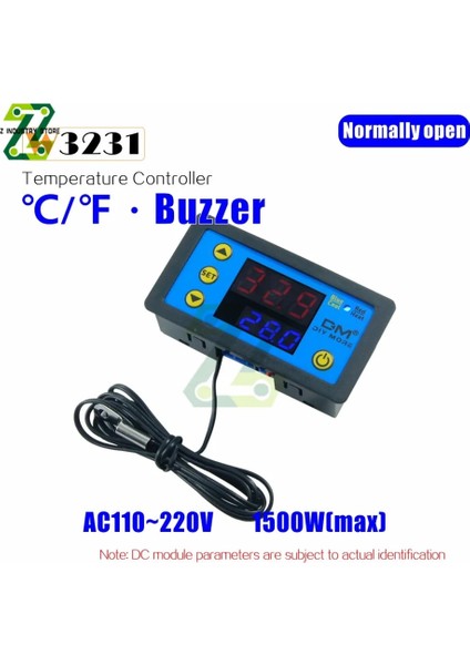 Dc 12V 12V 24V 220V Dijital LED Sıcaklık Kontrol Cihazı W3231 Inkübatör Soğutma Isıtma Anahtarı Termostat Ntc Sensörü (Yurt Dışından)