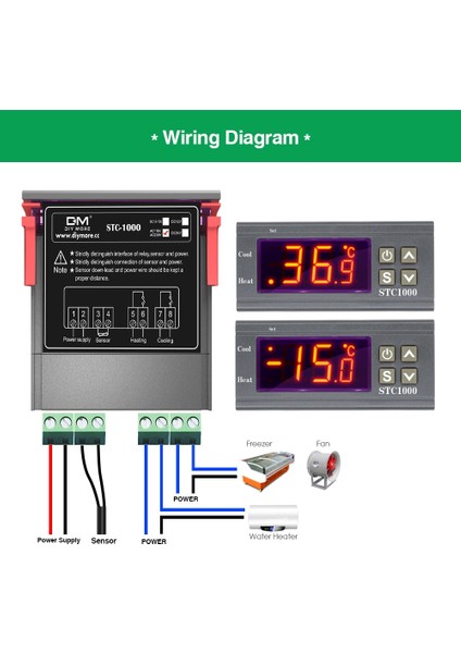 STC-1000 Ac 110-220V STC-1000 STC-3000 STC-3008 STC-3018 LED Dijital Sıcaklık Kontrol Cihazı Termostat Termoregülatör Inkübatör 12V 24V 110V 220V (Yurt Dışından) fırsatları