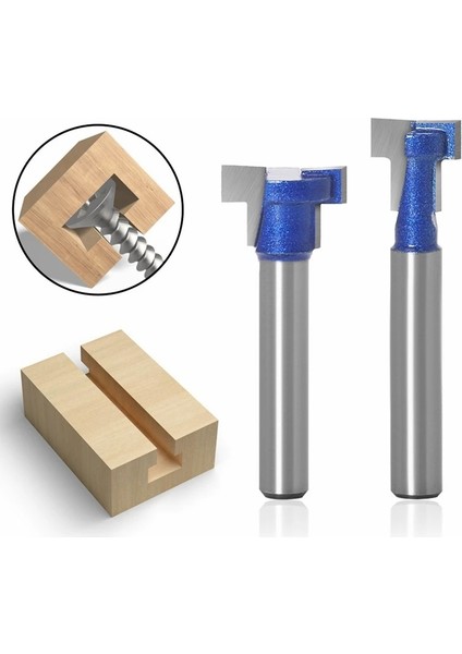 6.35X15.9 6mm 1/4 Inç Shank T-Yuvası Kesici Yönlendirici Bit Seti Anahtar Deliği Matkap Uçları Altıgen Cıvata T Planya Freze Kesici Ahşap Ağaç Işleme Araçları (Yurt Dışından) fiyatları