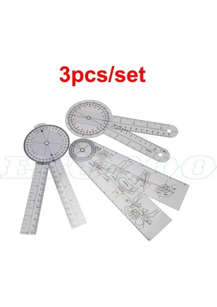 Resim Olarak 6 Adet/takım 5 Adet 3 Adet/takım Açıölçer Çok Cetvel Omurga Parmak Gonyometresi Açı Tıbbi Omurga Cetvel 180/360 Derece Ölçme Aracı (Yurt Dışından)