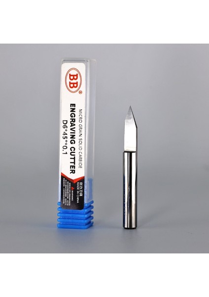 D 3.175MM,0.1MM 60 Derece Bb Düz Tabanlı Gravür Uçları Cnc Oyma Tungsten Karbür Yönlendirici Pcb Ahşap Akrilik Plastik 3D Freze Kesici 3.175 4 6 20 Derece (Yurt Dışından)