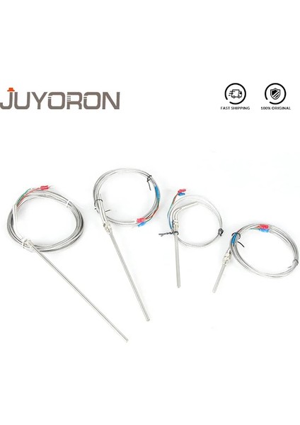 2m M8 J 0-800 Derece M8 1m 2m 3m 5m K J PT100 Tip 50MM 150MM 100MM 200MM Prob Vida Dişi Kablo Termokupl Fırın Sıcaklık Sensörü (Yurt Dışından)