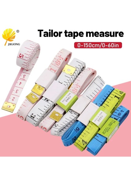 1.0 cm Mezura Vücut Ölçme Cetveli Dikiş Terzi Aracı 150 Cm/60 "giysi Göğüs Kalça Bel Boyutu Standart Bant Pvc (Yurt Dışından) fiyatları