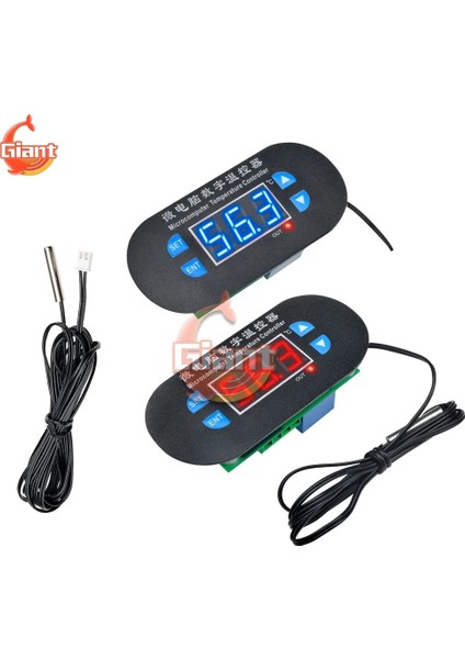 Sensör Kablosu W1308 Dijital Termostat 12V Ac 110V 220V 10A Sıcaklık Kontrol Cihazı Isıtma Soğutma Anahtarı Kontrolü Çamaşır Makineleri Kurutucular Için (Yurt Dışından)