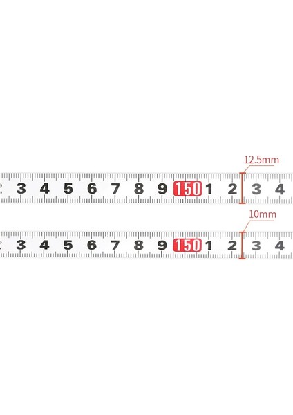 Genişlik 10MM Ileri 0.8m Kesilebilir Kendinden Yapışkanlı Ölçekli Şerit Çıkartmalar 10/12.5mm Genişlik Metal Mezura Gönye Parça Yönlendirici Masa Testere Ölçme 0.5-1m (Yurt Dışından) indirimleri