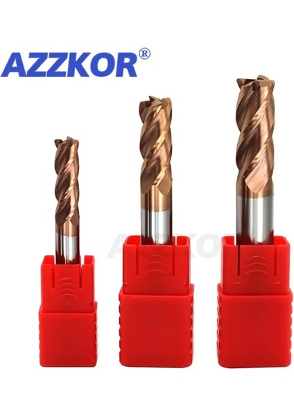 4.0MMX50L 1 Adet Freze Kesicisi Alaşım Kaplama Tungsten Çelik Alet Cnc Işleme HRC55 Freze Azzkor Üst Freze Kesicisi Kiti Freze Tezgahları (Yurt Dışından)