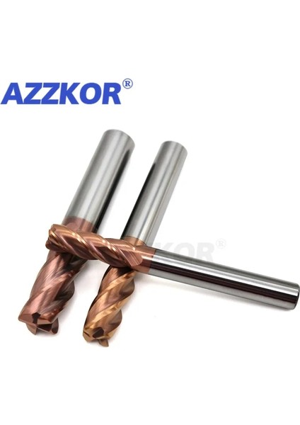 4.0MMX50L 1 Adet Freze Kesicisi Alaşım Kaplama Tungsten Çelik Alet Cnc Işleme HRC55 Freze Azzkor Üst Freze Kesicisi Kiti Freze Tezgahları (Yurt Dışından)
