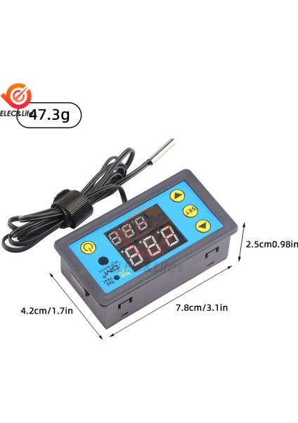 Dc 12V W3231 12V 24V 220V Dijital Termostat Regülatörü Buzdolabı Kapalı Mikrobilgisayar Sıcaklık Kontrol Cihazı Dondurucu Ntc Sensörü (Yurt Dışından)