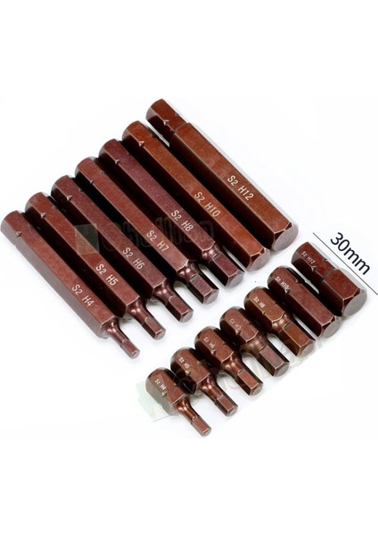 H7-1 Adet LONG-75MM 10MM 8/3 Sap Altıgen Lokma Anahtar Adaptör Seti Araba El Aletleri Tamir Kiti S2 Alaşımlı Çelik Uçları H4 H5 H6 H7 H8 H10 H12 (Yurt Dışından)