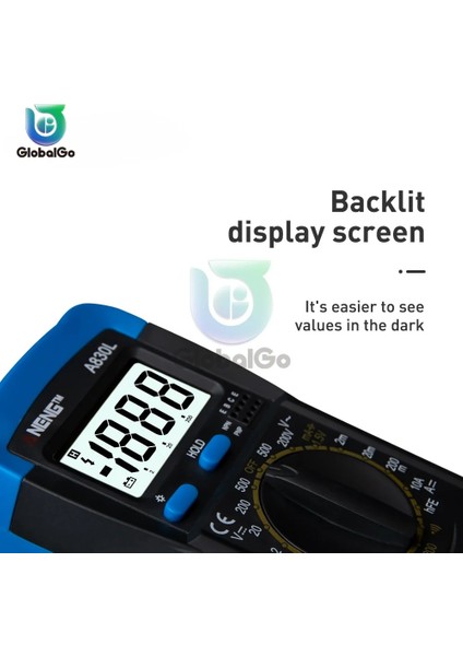 Beyaz Gri A830L LCD Dijital Multimetre Ac Dc Gerilim Diyot Frekans Multitester Akım Test Cihazı Buzzer Fonksiyonlu Aydınlık Ekran (Yurt Dışından) indirimleri