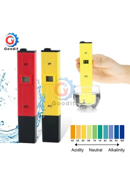 Kırmızı Ph Ölçer 0.1 Yüksek Hassasiyetli Su Kalitesi Test Cihazı Asitlik Ölçer 0-14 Ölçüm Aralığı ile Uygun Akvaryum Yüzme Havuzu (Yurt Dışından) fiyatları