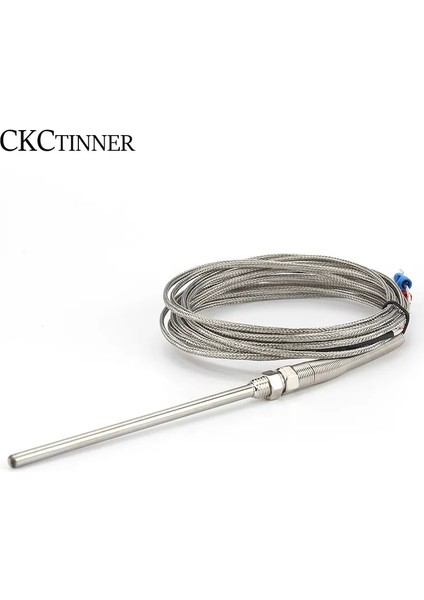 4m Tip E Termokupl M8 1m 2m 3m 4m 5m Tip K E J PT100 50MM 150MM 100MM 200MM Prob Vida Dişi Kablo Sıcaklık Sensörü 0-400°C (Yurt Dışından)