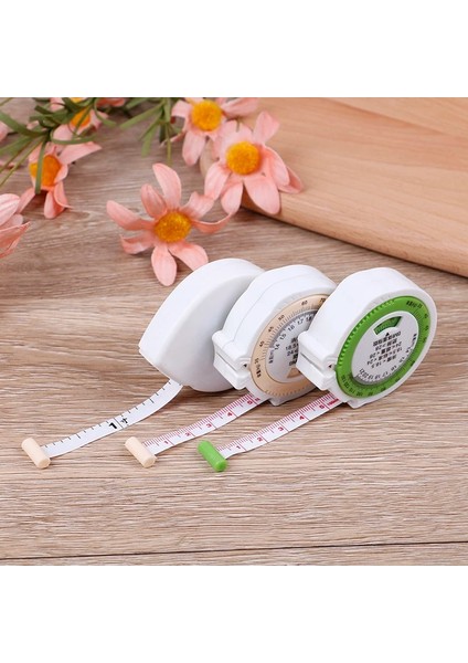 Resim Olarak 1 Adet Bmı Vücut Kitle Indeksi Intrekbare Bant 150 cm Maatregel Rekenmachine Dieet Gewichtsverlies Mezura Lichaamsvet Meetlint (Yurt Dışından)